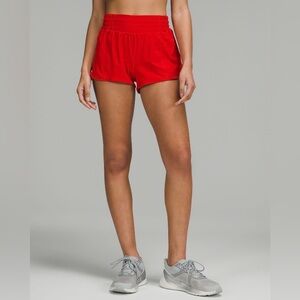 Lululemon Red Hotty Hot Shorts